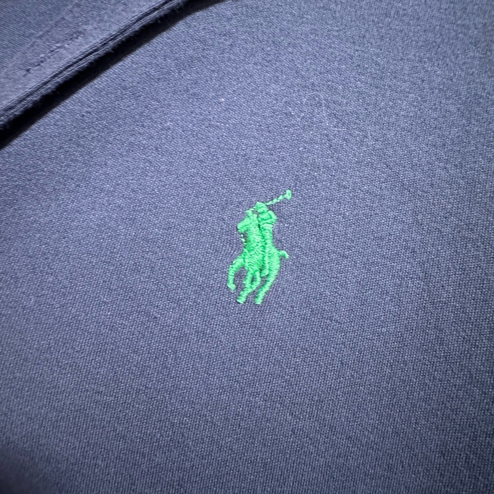 Ralph Lauren Navy Green Logo Polo Shirt Dress - Picture 4 of 10